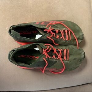 Altra Men's Trail Running Shoes - Green and Red - worn 2 times